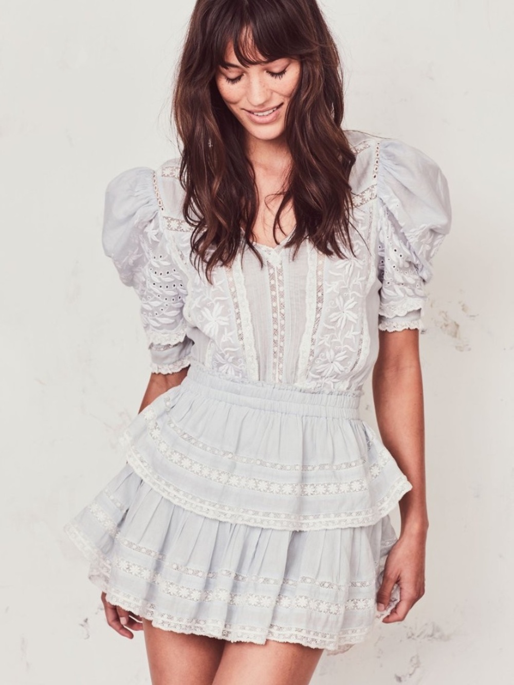 LoveShackFancy Marissa Dress in Riviera XS, Lightly Worn